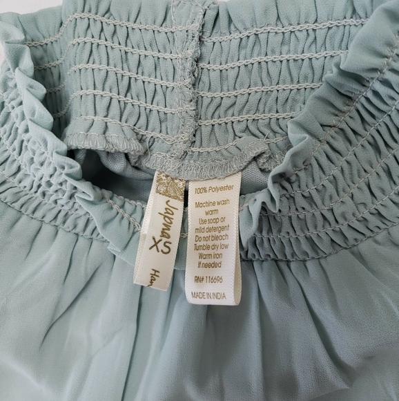 Japna Jade Green Mock Neck Top Size XS - Picture 2 of 4